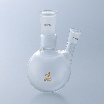 日本亞速旺 ASONE 0078-03-10 通用磨口兩口燒瓶 共通摺合二つ口フラスコ FLASK GLASS 1-4329-01